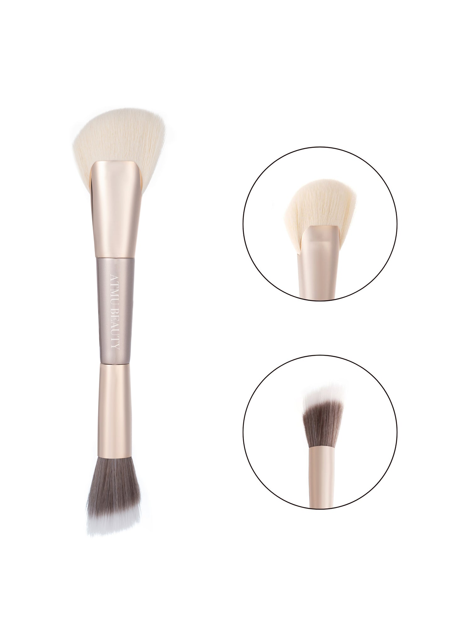 Dual-Ended Sculpting Brush + Duo Angled Stippling Brush