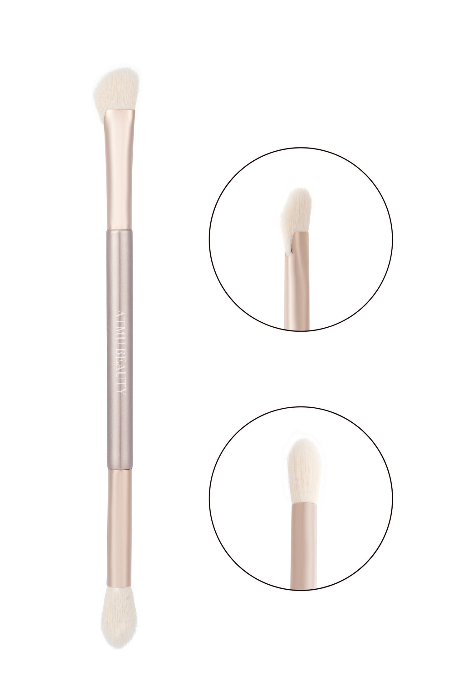 Dual-Ended Blending Eye and Face Brush + Precision Contour Brush